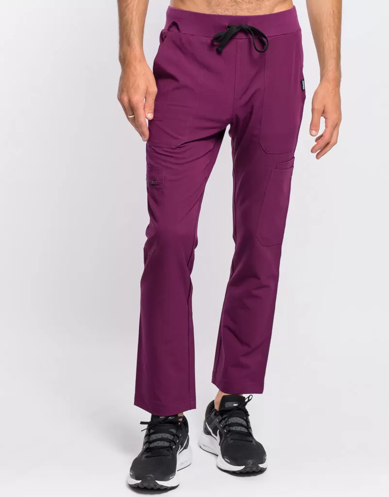 Essential Multi-Pocket Scrub Pants - Purple