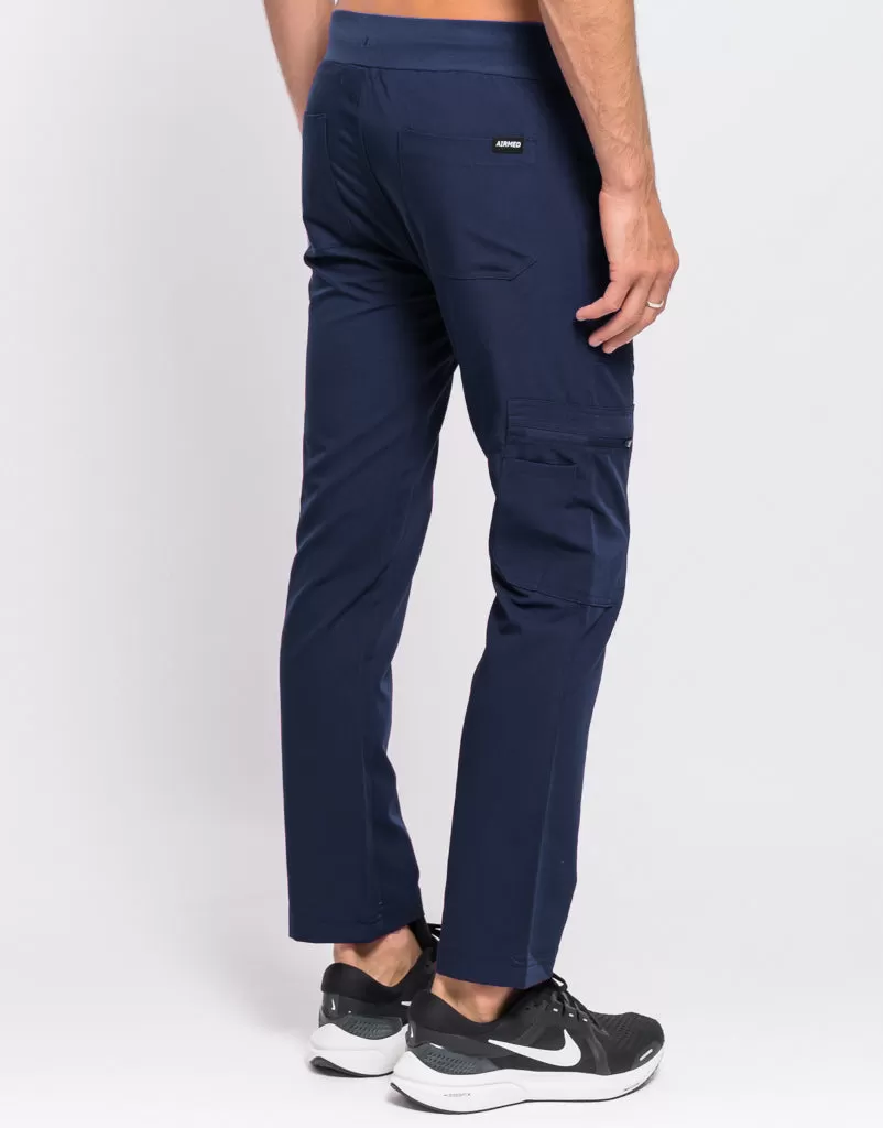 Essential Multi-Pocket Scrub Pants - True Navy