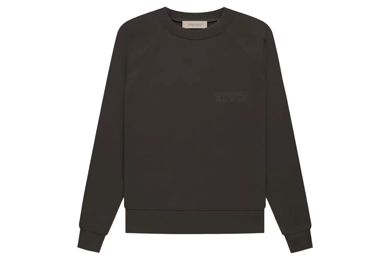 Fear of God Essentials Raglan Crewneck 'Off Black'