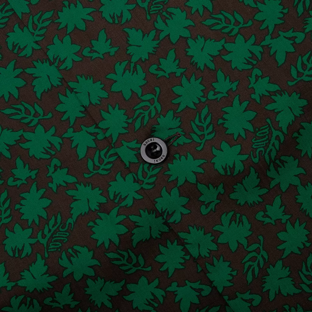 Floral Print Shirt - Green