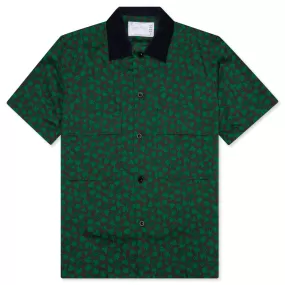 Floral Print Shirt - Green