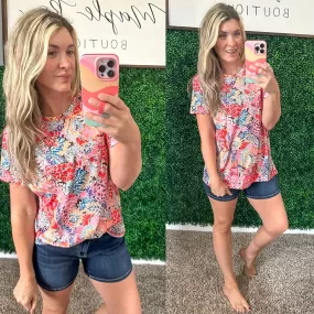 Flowers Everywhere Floral Top