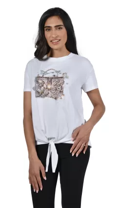 Frank Lyman Bedazzled Tee Style# 226106U