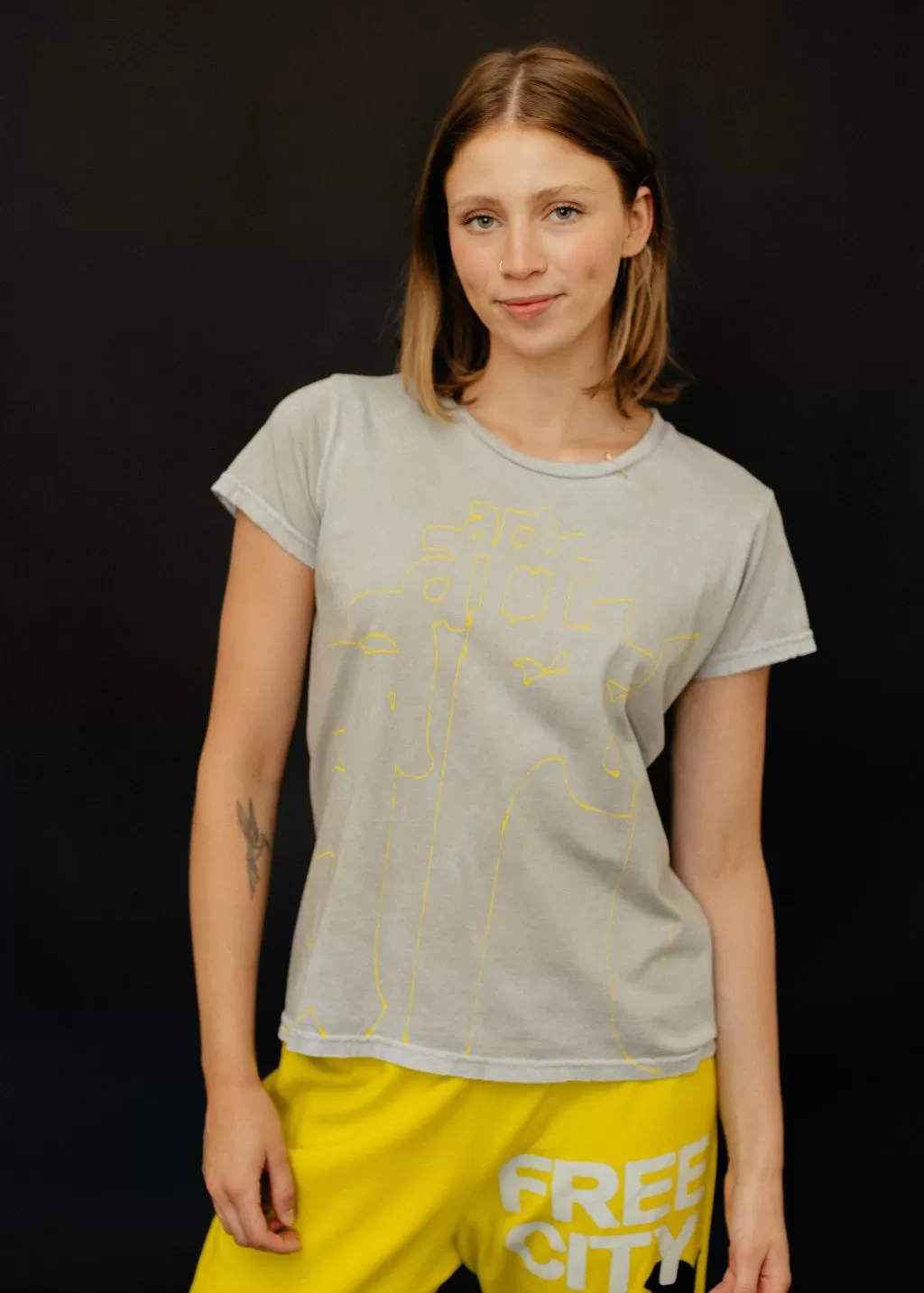 FREECITY RTU Supervintage Short Sleeve in Chalk Powder