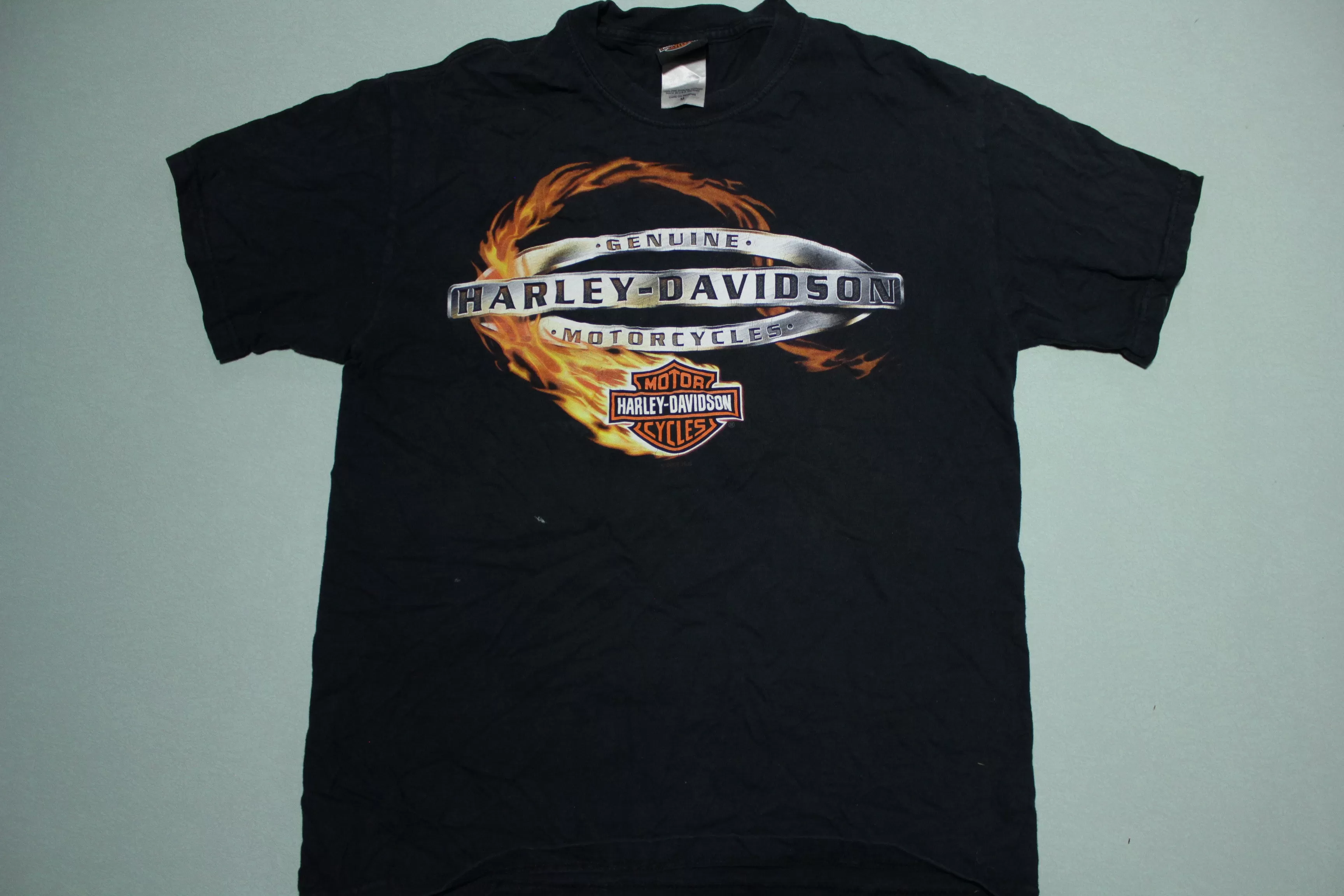 Genuine Harley Davidson Motorcycles Savannah Georgia 2000's Made in USA Biker T-Shirt