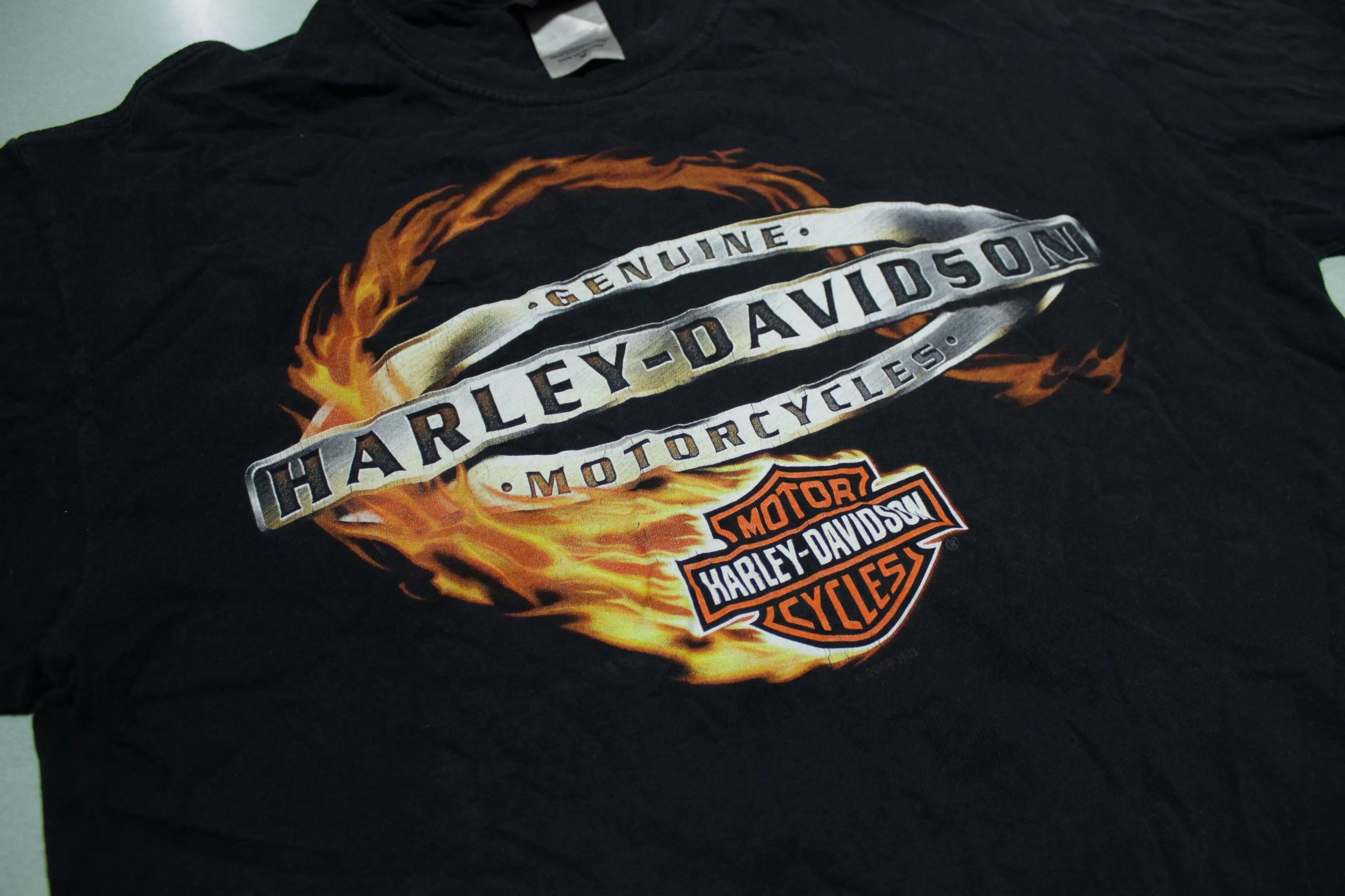 Genuine Harley Davidson Motorcycles Savannah Georgia 2000's Made in USA Biker T-Shirt