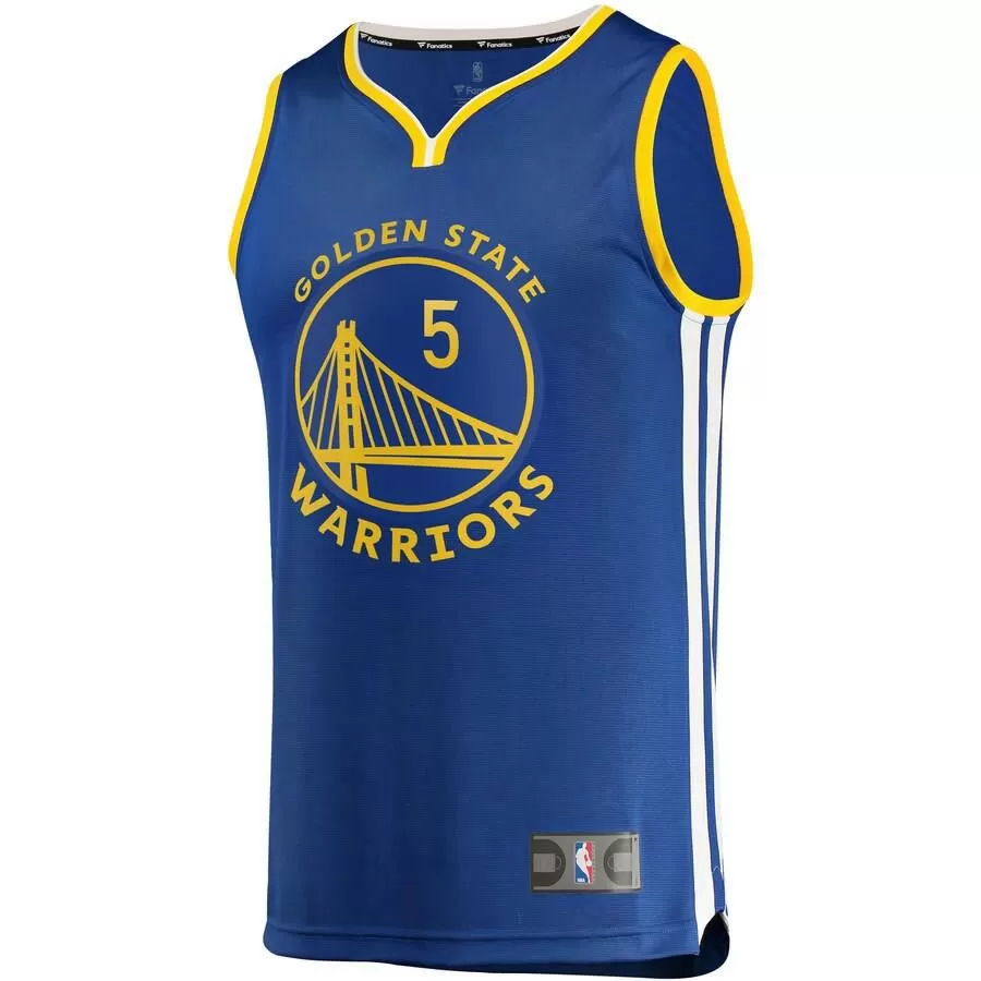 Golden State Warriors Kevon Looney Fanatics Branded Replica Fast Break Player Team Icon Jersey Kids - Blue | Ireland H9517C2