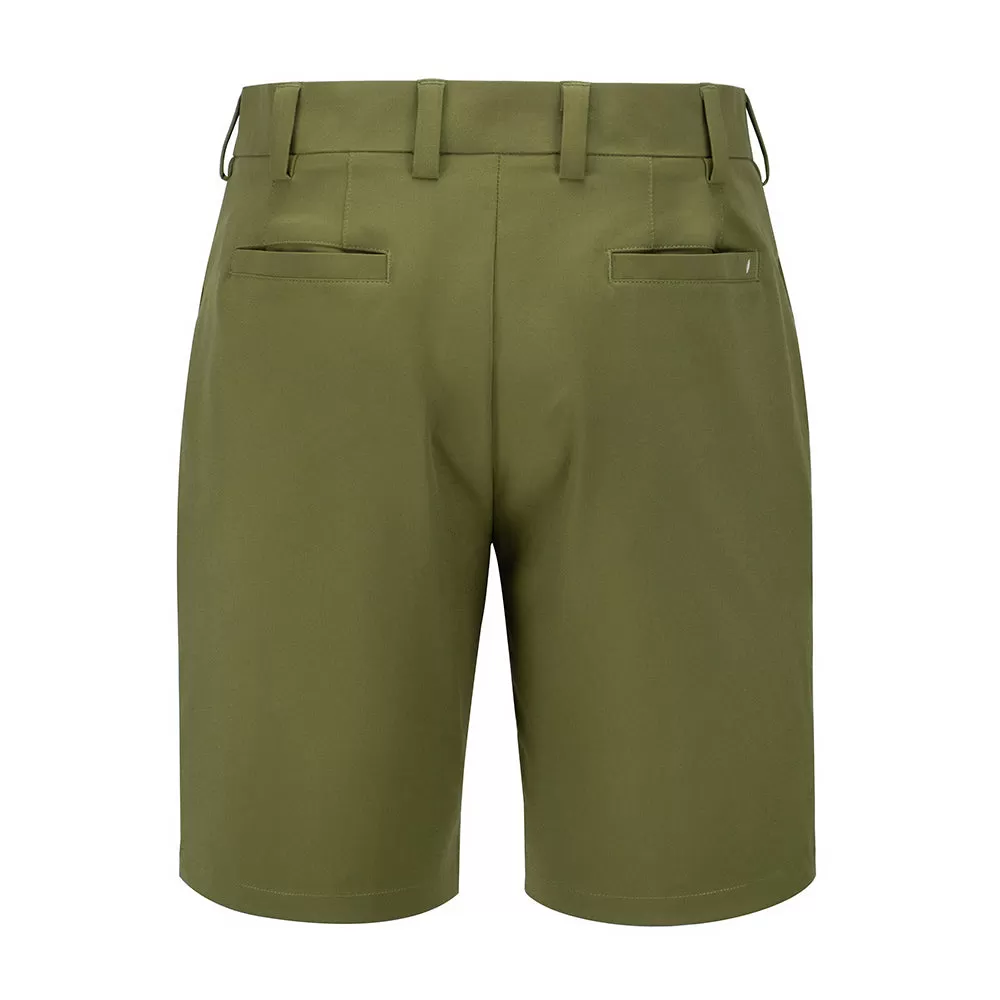 Grateful Dead| Elevated Hybrid Shorts | White Stealie in Olive Green