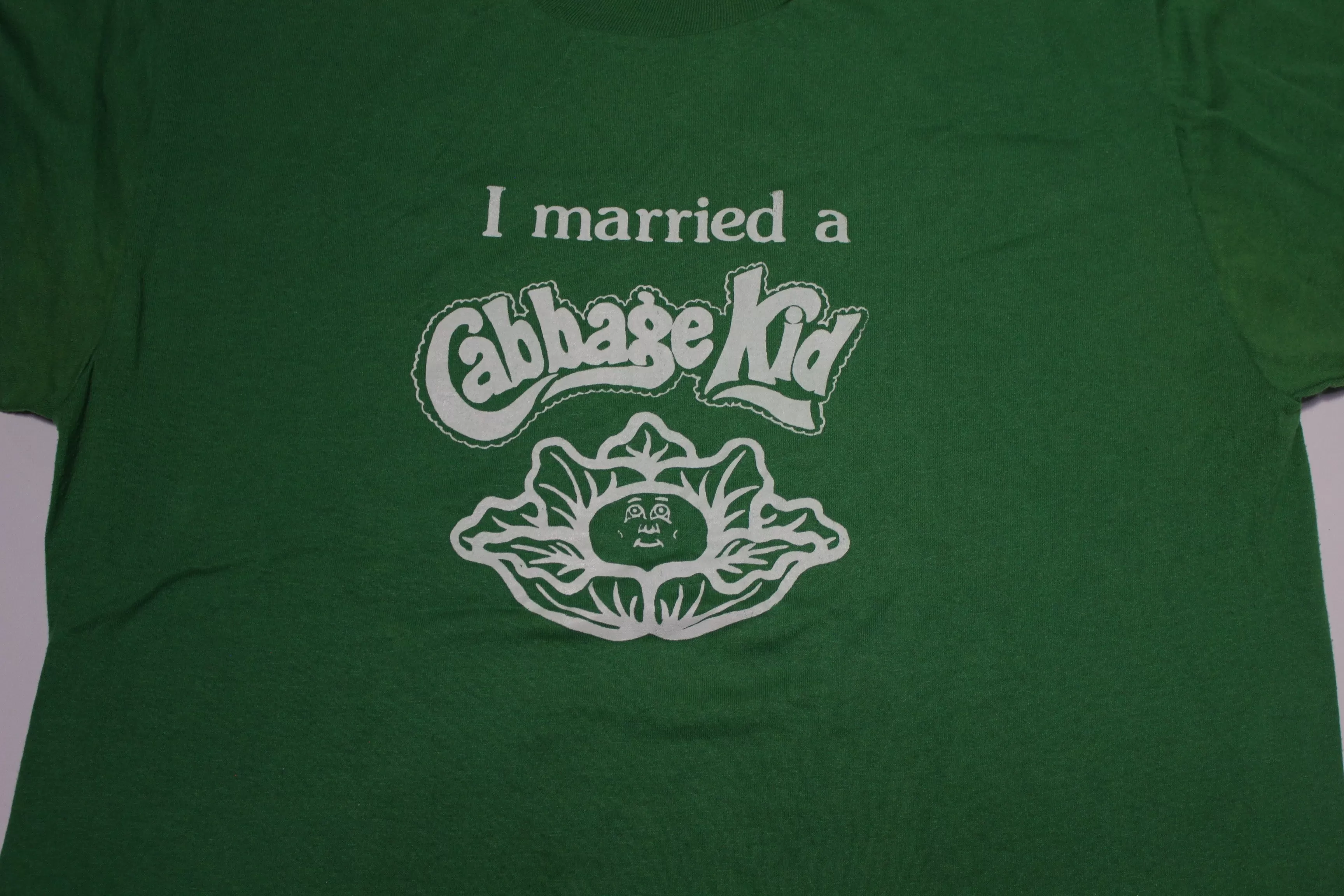 I Married a Cabbage Kid Vintage 80's Jerzees Single Stitch T-Shirt