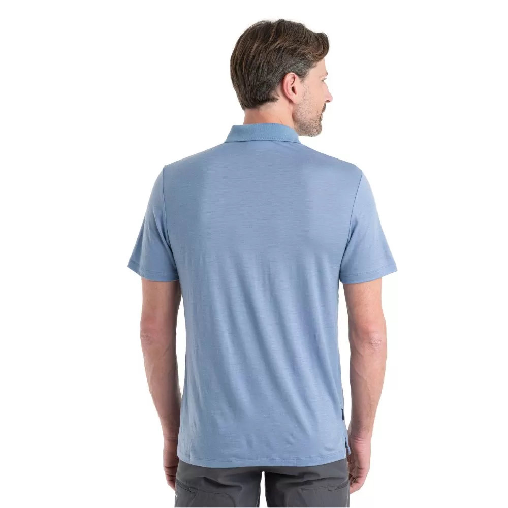 icebreaker Merino T-Shirt Men's 150 Tech Lite Short Sleeve Polo - Kyanite