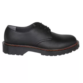 'James' vegan-leather Oxford shoe by Good Guys - black