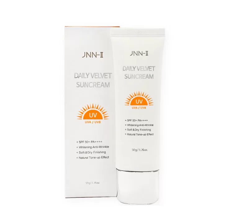 JNN-II JNN2 Daily Velvet Sun Creams SPF50  PA    50g Facial Sunblock Sunscreens Anti Wrinkles Skin Tone Whitening Non Sticky