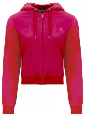 Juicy Couture Robertson Classic Velour Hoodie - raspberry sorbet