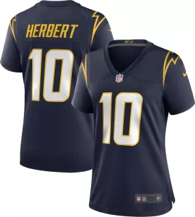 Justin Herbert Los Angeles Chargers Nike Women's Alternate Game Jersey - Navy