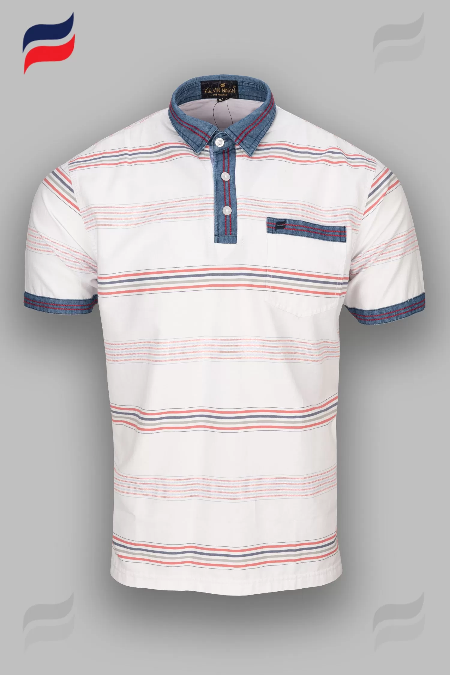 Kevin Ninan Pre-Washed Polo Shirt