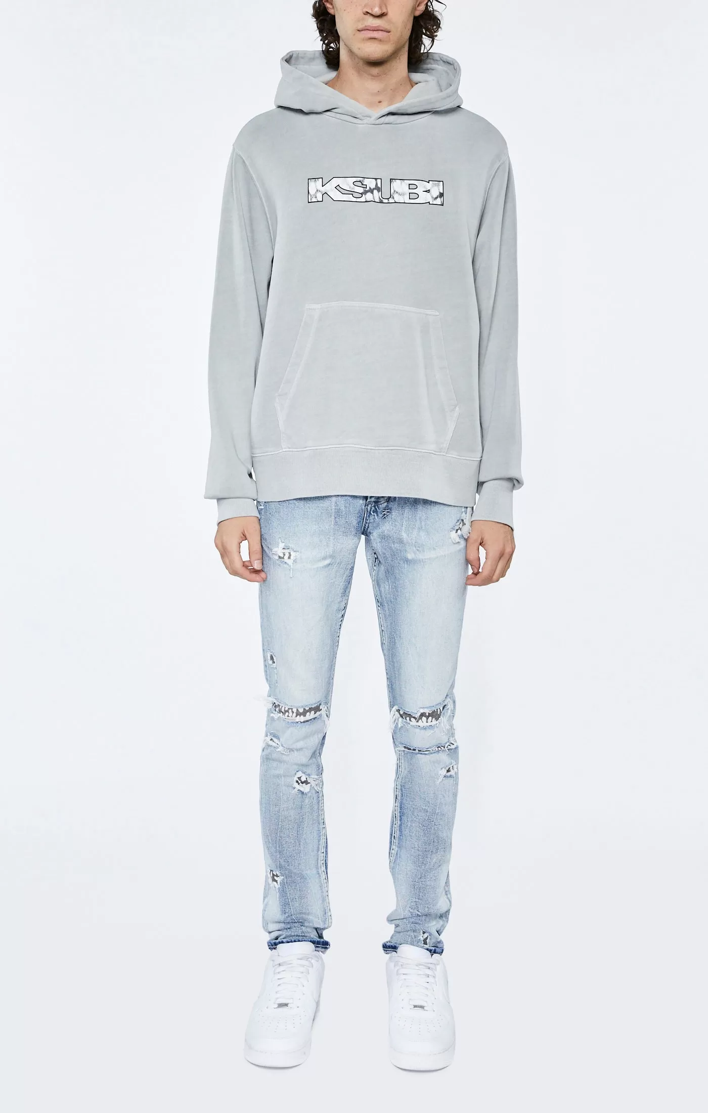 KSUBI LEO SOTT TRUE KASH HOODIE GREY