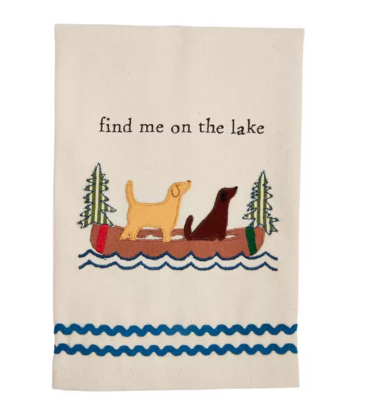 Lake Applique Towel