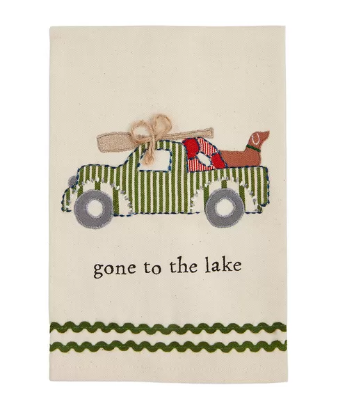 Lake Applique Towel