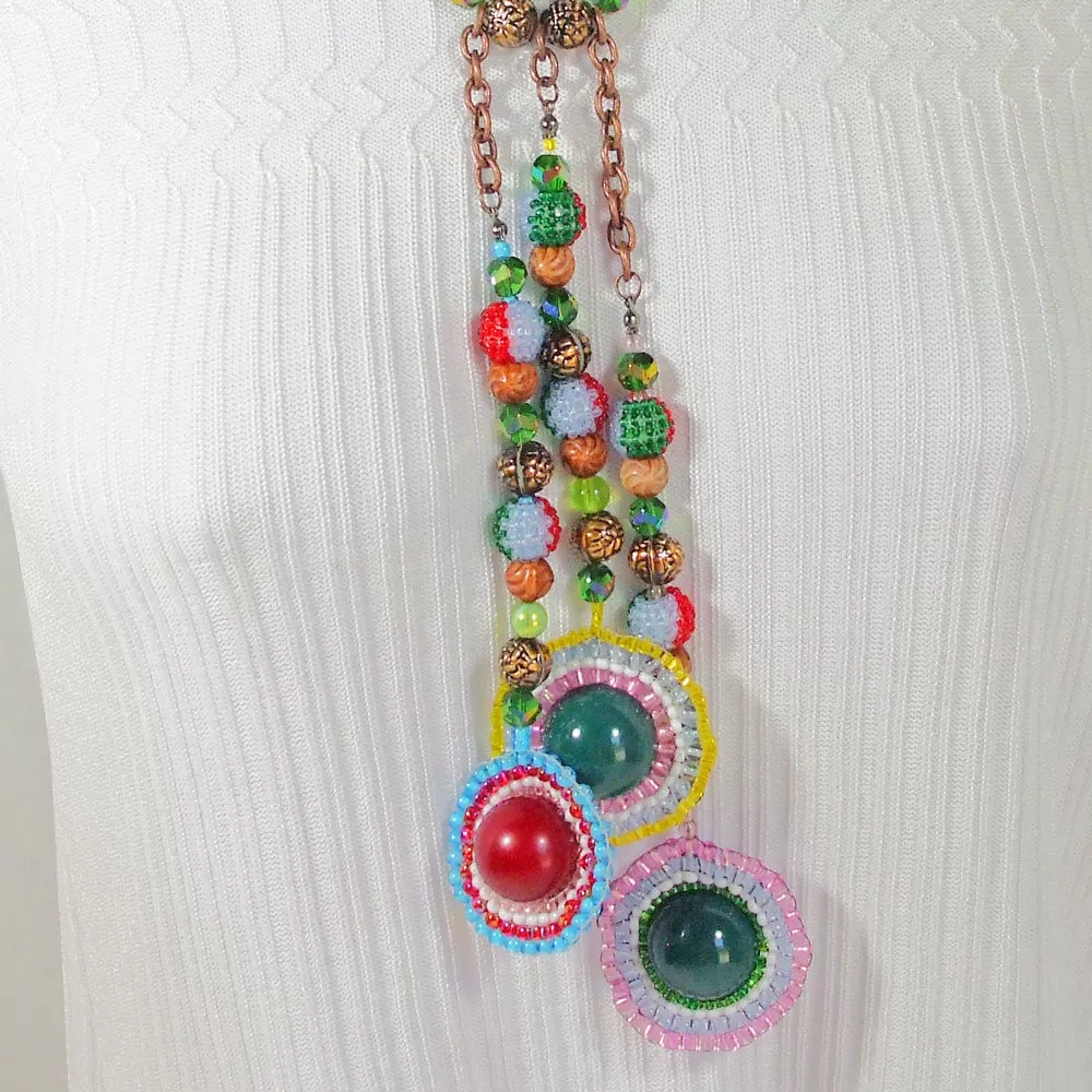 LaLa Bead Dangle Necklace