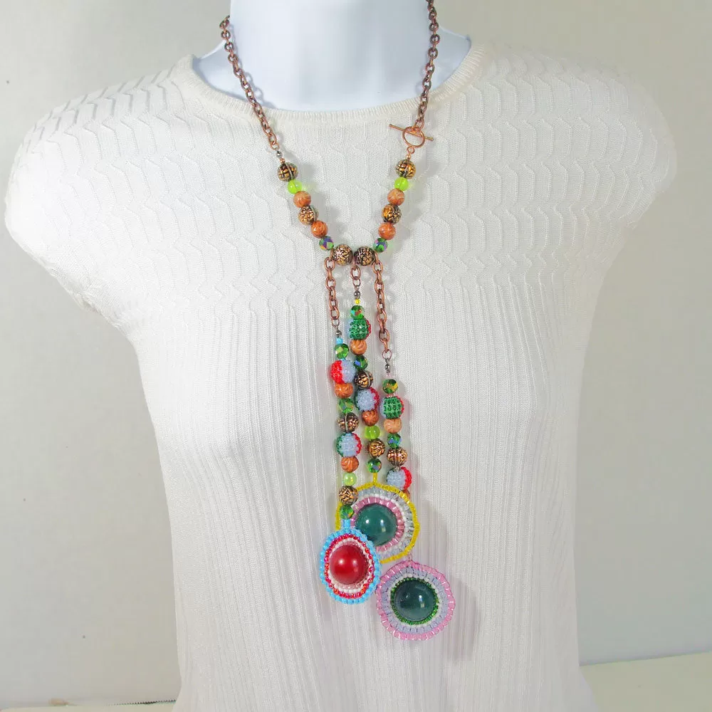 LaLa Bead Dangle Necklace