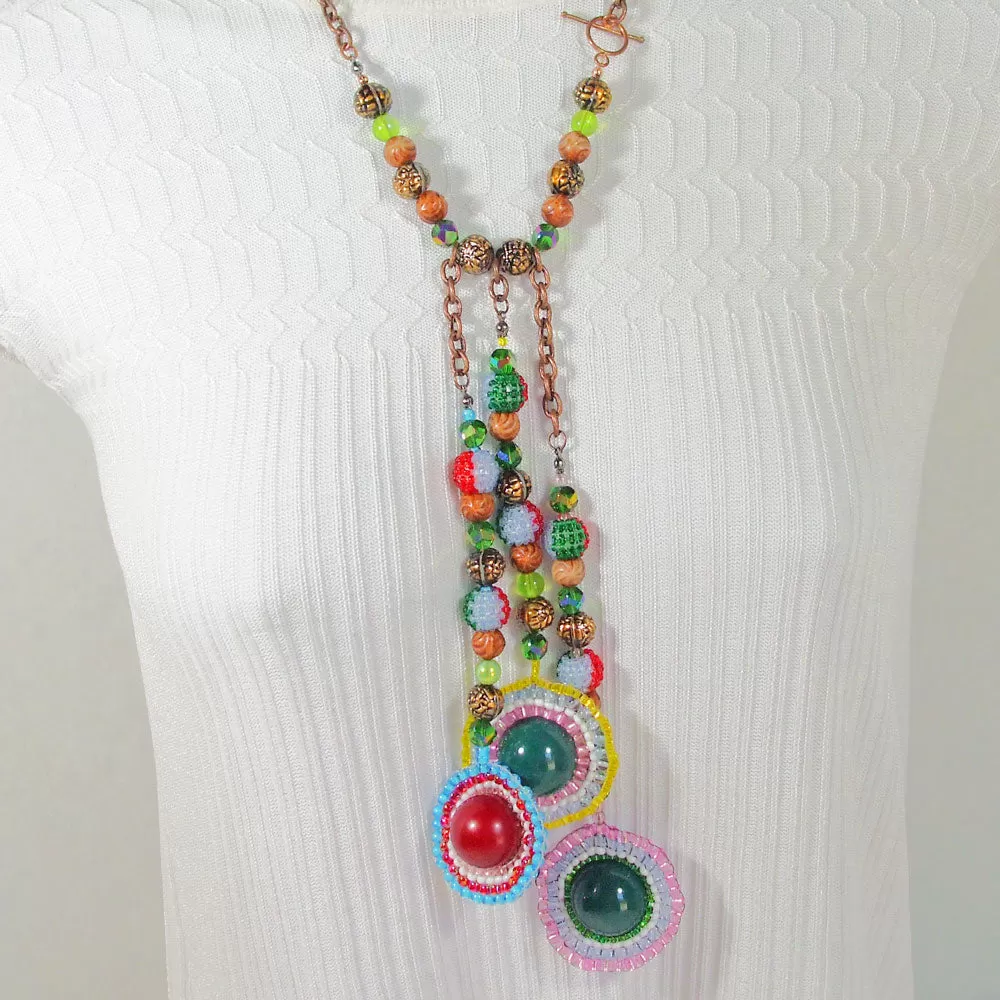 LaLa Bead Dangle Necklace