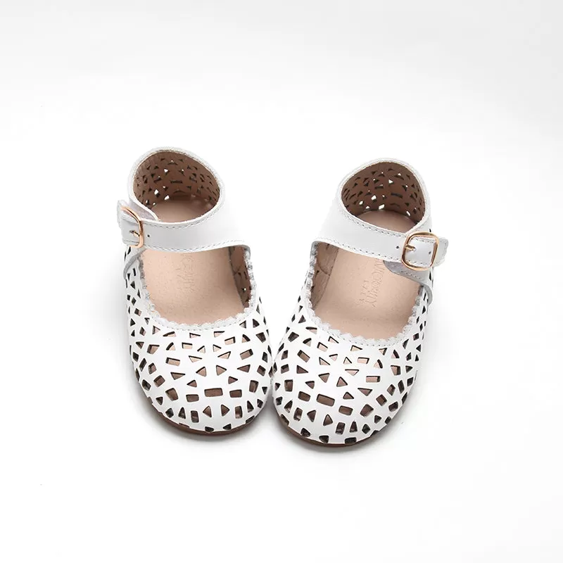 Leather Boho Mary Janes Cotton