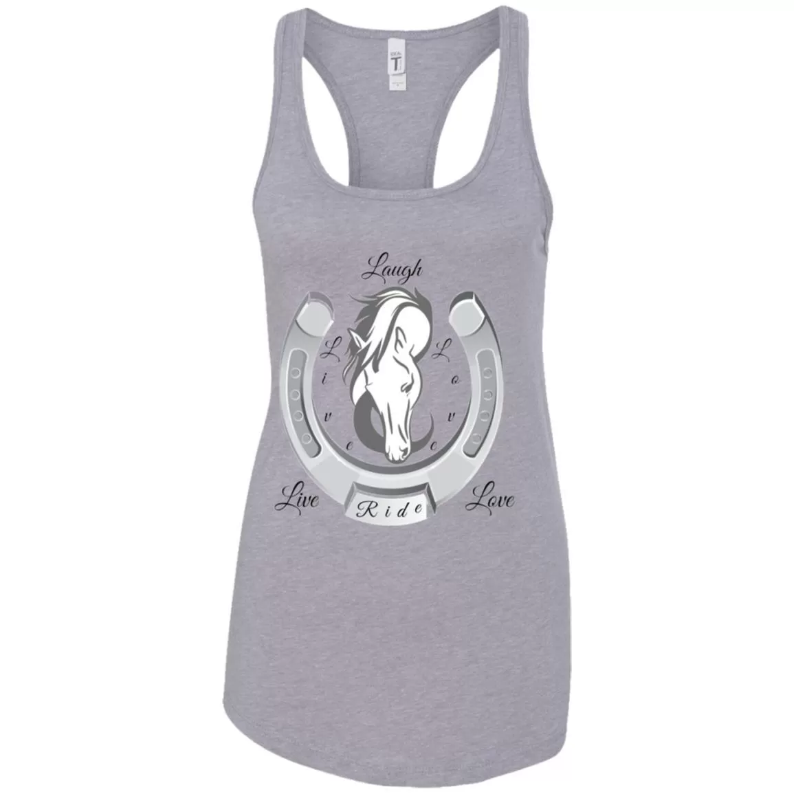 Live Laugh Love Ride Racerback Tank Top For Women