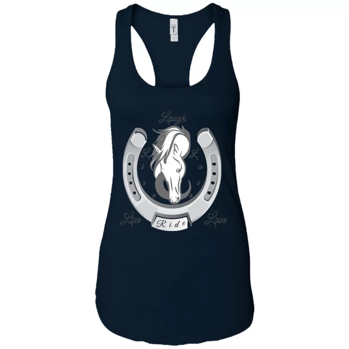 Live Laugh Love Ride Racerback Tank Top For Women