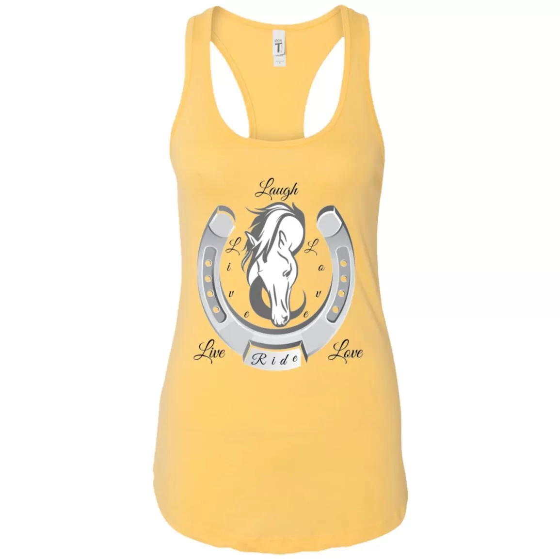 Live Laugh Love Ride Racerback Tank Top For Women