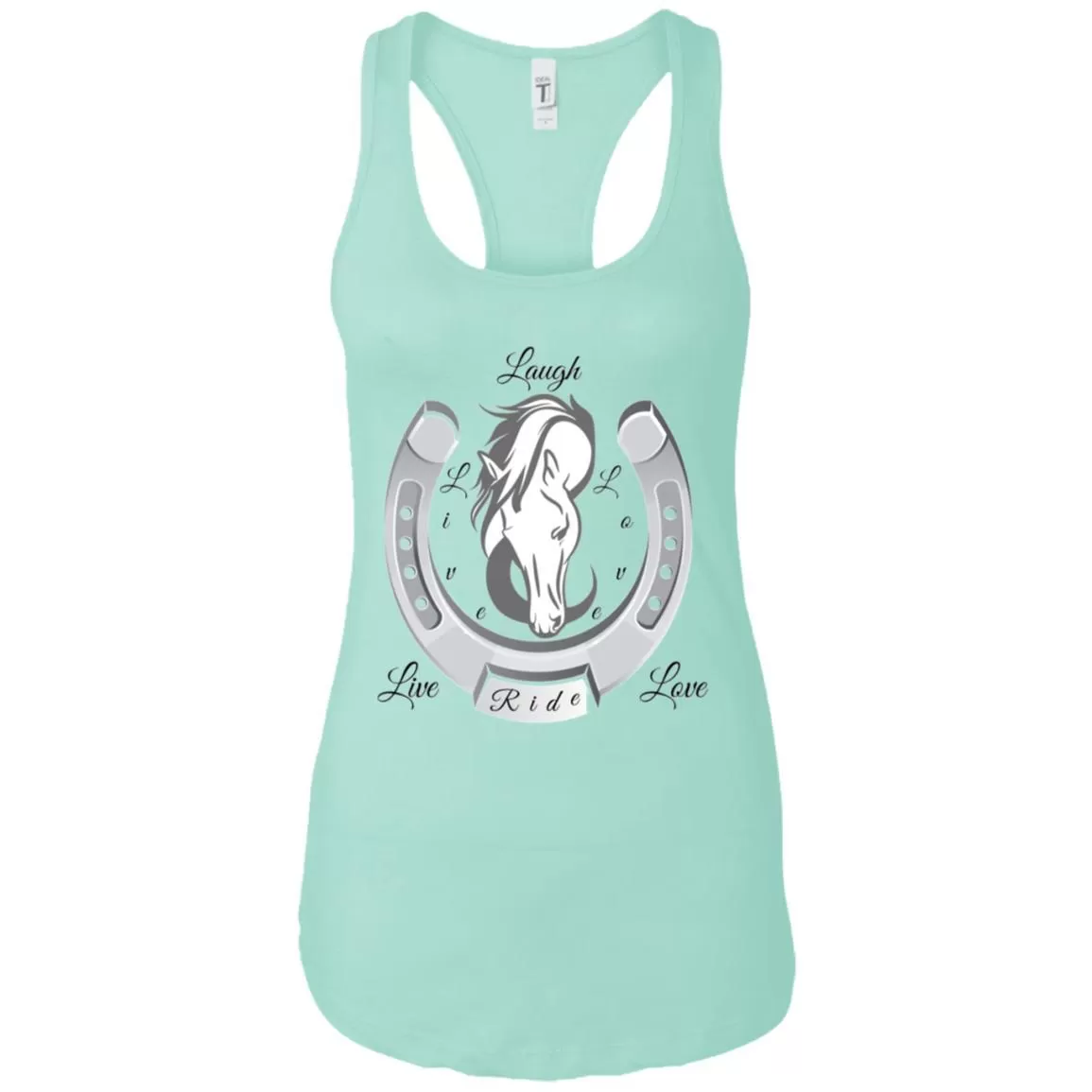 Live Laugh Love Ride Racerback Tank Top For Women