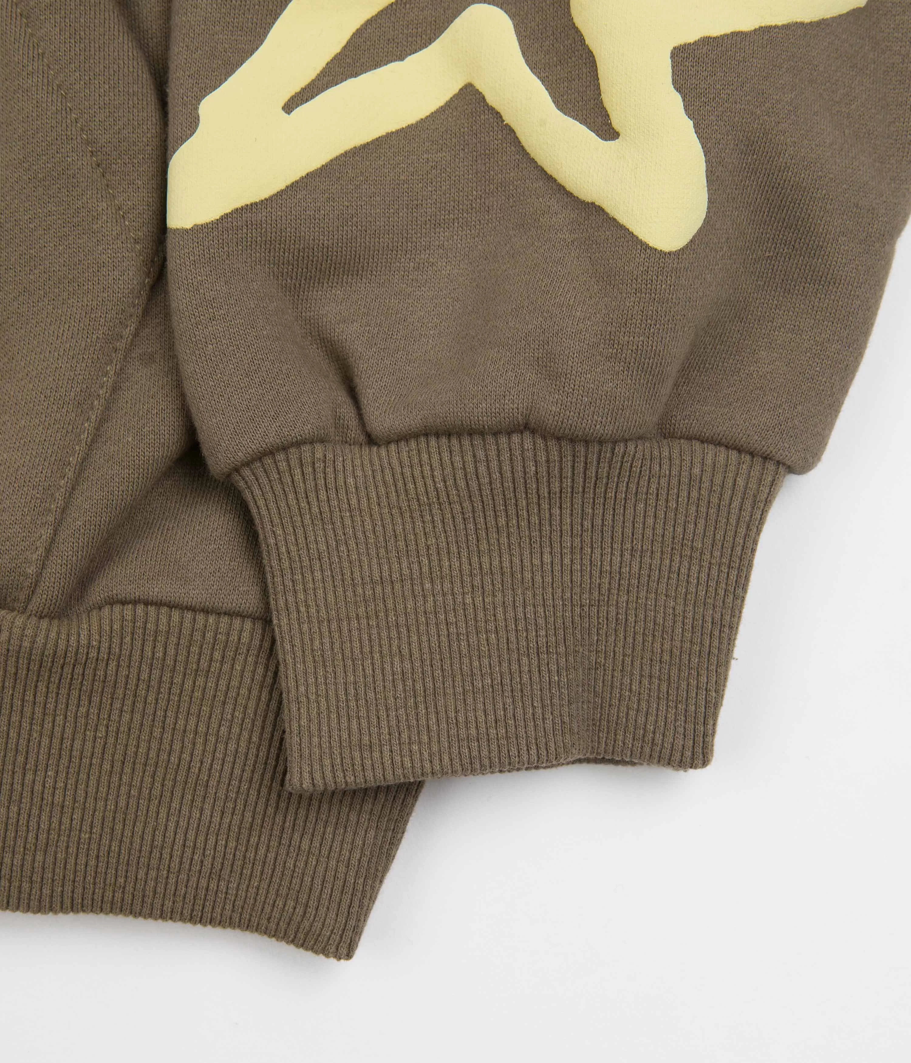 Lo-Fi All Over Shapes Hoodie - Washed Brown