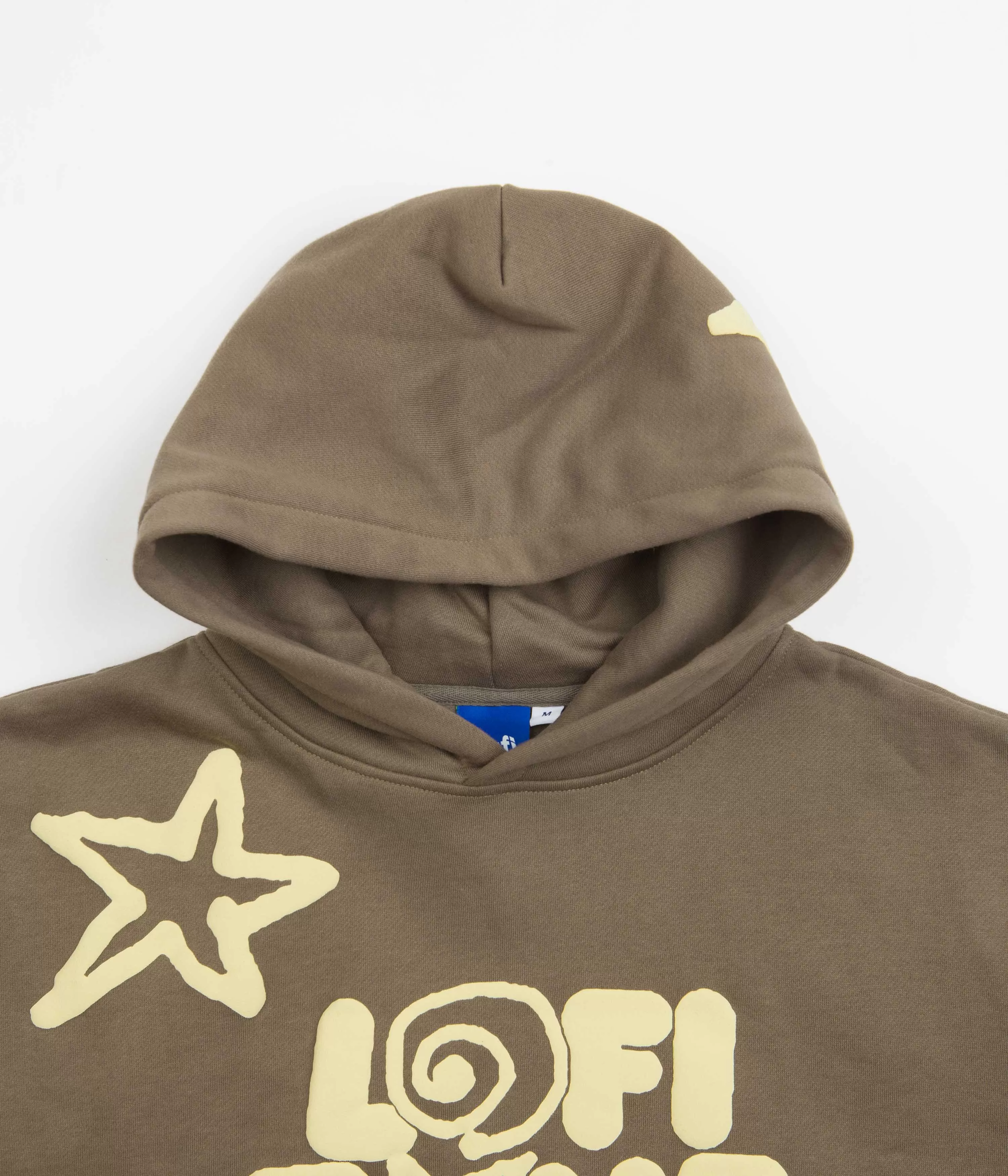 Lo-Fi All Over Shapes Hoodie - Washed Brown