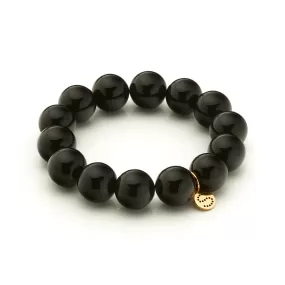 Luna / Bracelet / Black Onyx   Gold