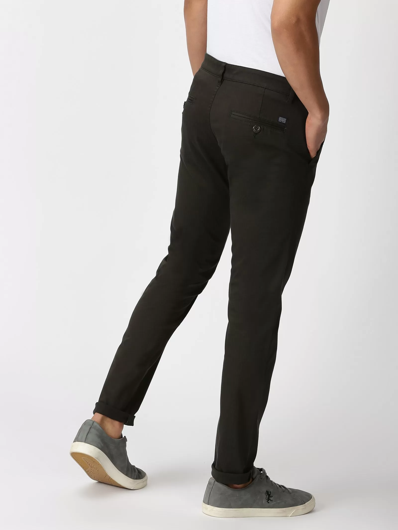 MEN'S BLACK SOLID JASON FIT TROUSER