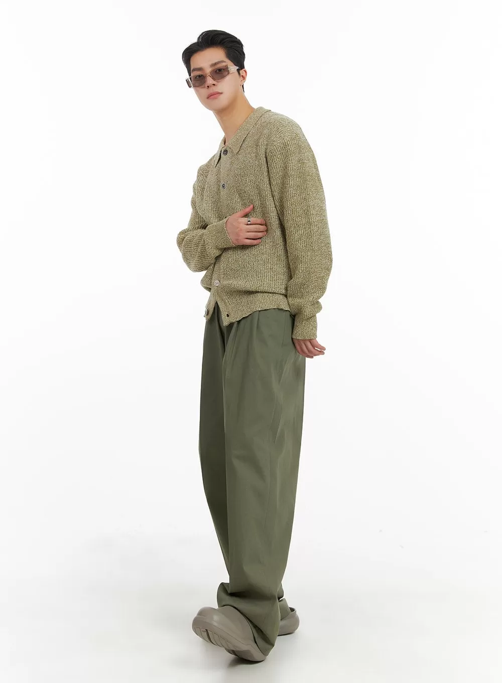 Men's Wide Fit Cotton Trousers IA401