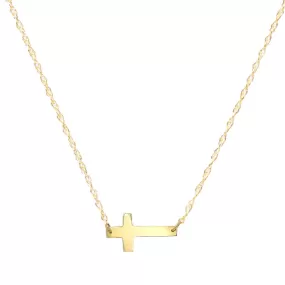 Metal Cross Necklace (WS)