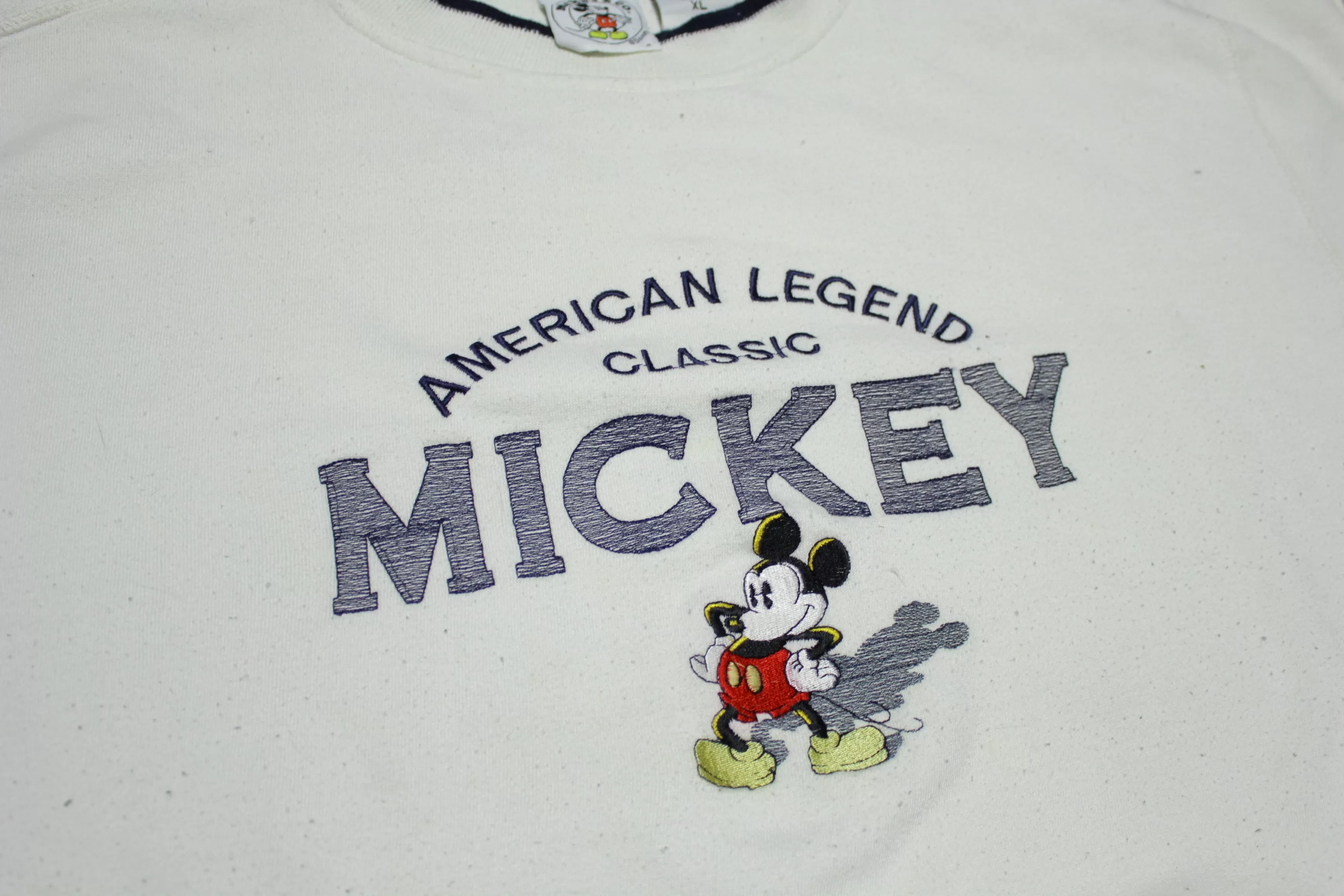 Mickey Mouse American Legend Classic Vintage Embroidered 90's Crewneck Sweatshirt