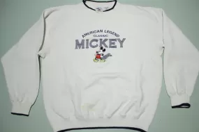 Mickey Mouse American Legend Classic Vintage Embroidered 90's Crewneck Sweatshirt