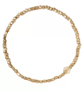 Mini Metal Stacking Bracelet - Gold