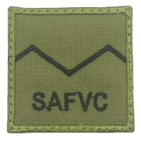 MINI SAFVC RANK PATCH - SV 1 (OLIVE GREEN)