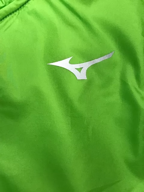 Mizuno men's technical half zip running shirt Active Hybrid Dry Ls Hz J2GC1525 33 lime green 