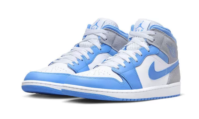 Nike Air Jordan 1 Mid University Blue Grey