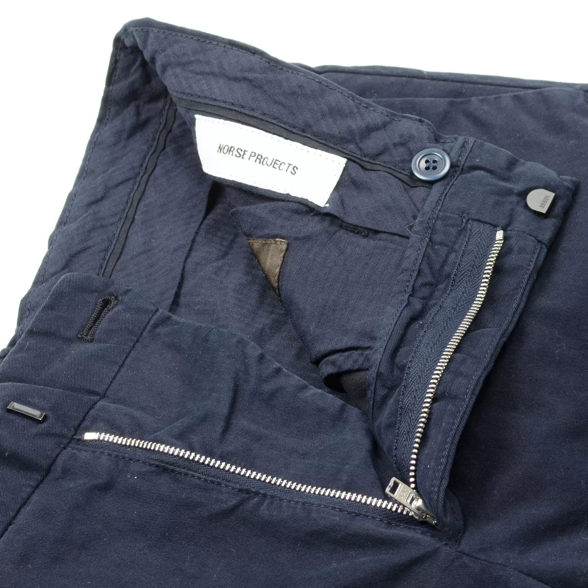 Norse Projects - Aros Regular Italian Brushed Twill - Dark Navy