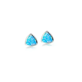 Opal Reuleaux Stud Earrings