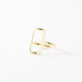 Open rectangle ring