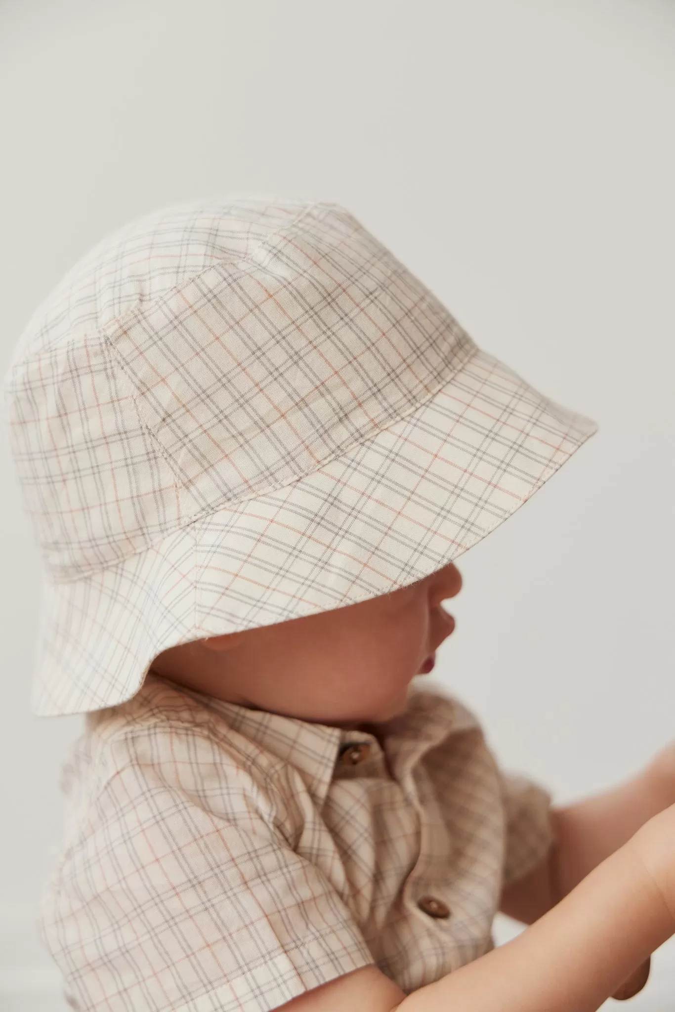 Organic Cotton Bucket Hat - Billy Check