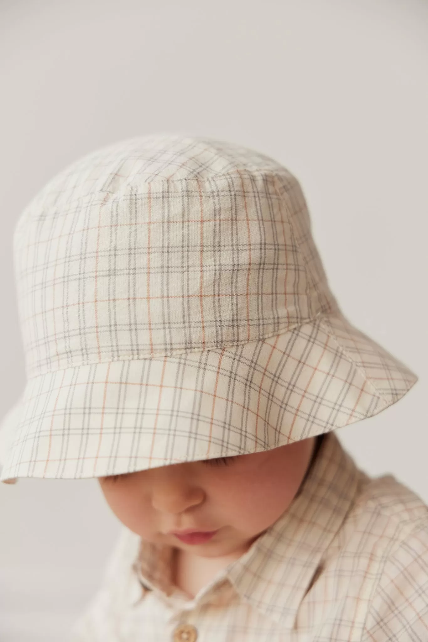 Organic Cotton Bucket Hat - Billy Check