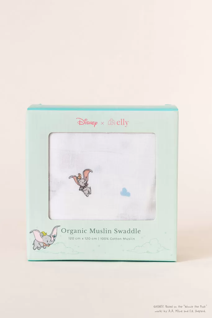 Organic Cotton Swaddle - Cloud Dumbo