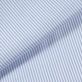 Oxford 120 Blue Stripes Cotton Shirt