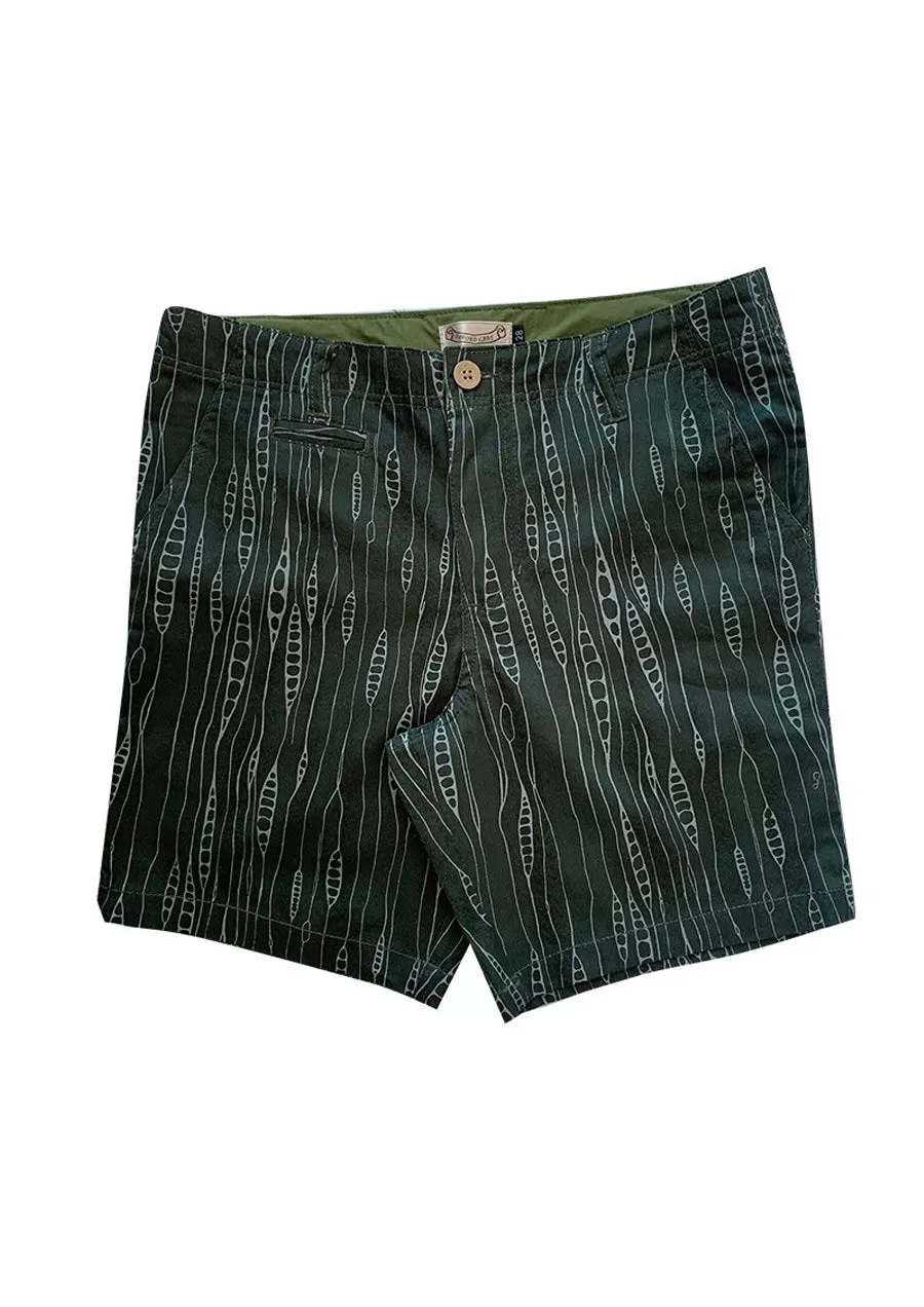 Pea Pods Stretch Cotton Shorts